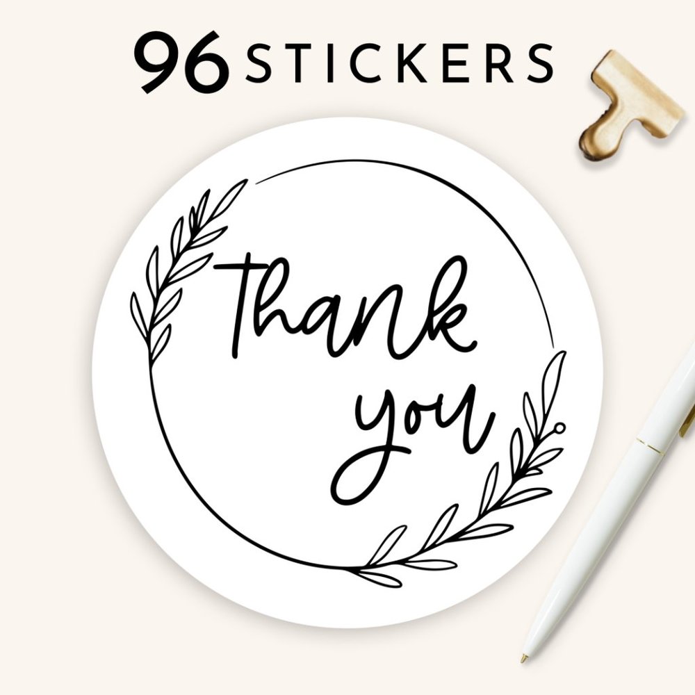 Thank You Stickers 96 Count